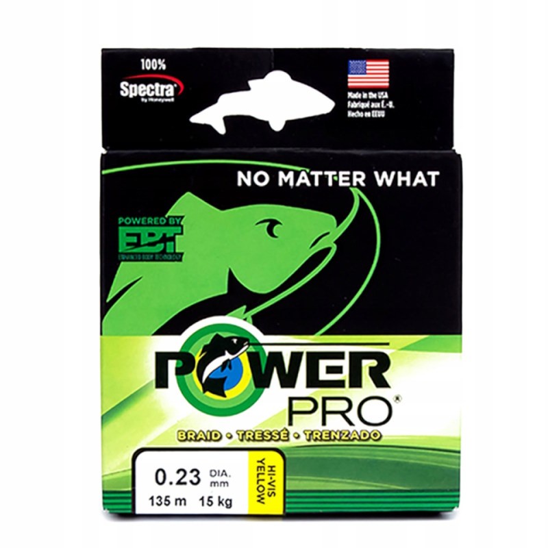 Power Pro Plecionka Hi-Vis Yellow 135m 0.10mm-60088