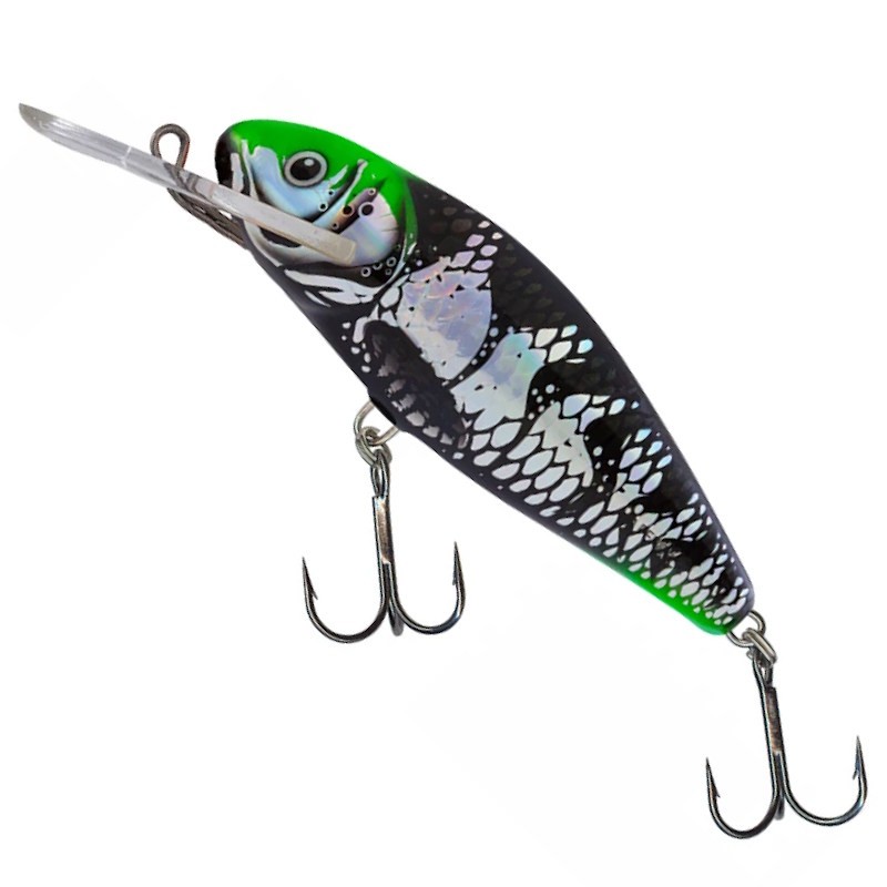 Salmo Wobler Perch DR F Holo Dark Green Head 8cm-57068