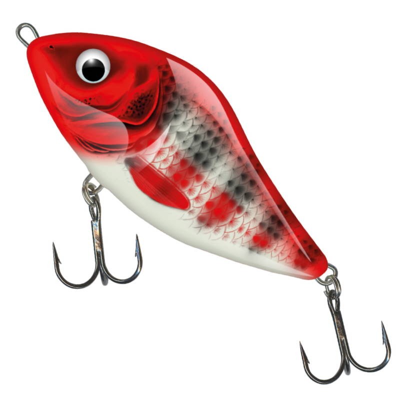 Salmo Wobler Slider F Holo Red Head Striper 7cm-28134