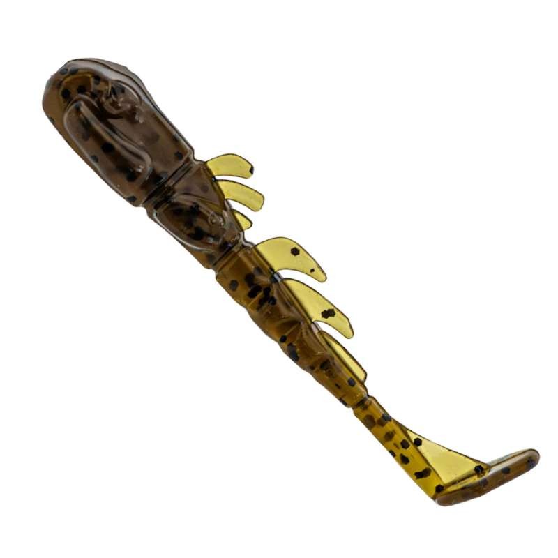 X Zone Lures Stealth Invader Green Pumpkin Blk 7cm-67573