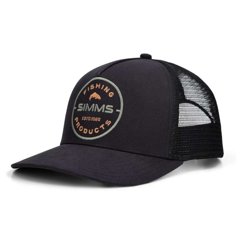Simms Double Haul Trucker Black Rounder-68704