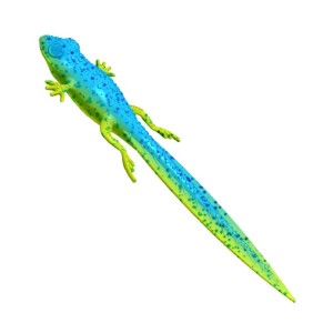 Libra Lures Frog Tadpole Tail Lime Chart. Blu 21cm