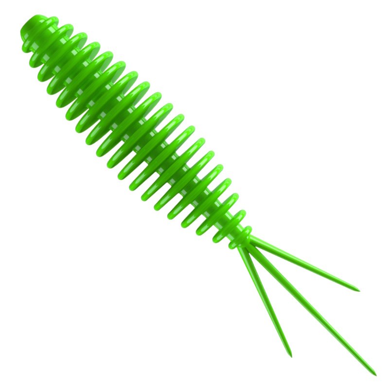 Libra Lures Turbo Worm 026 Hot Green Ser 5.6cm-45423