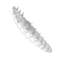 Libra Lures Larva 001 White Noscent 3cm -69619