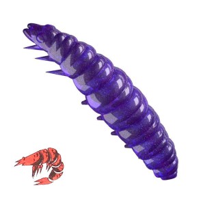 Libra Lures Larva 020 Purple Glitter Kryl 3.5cm 