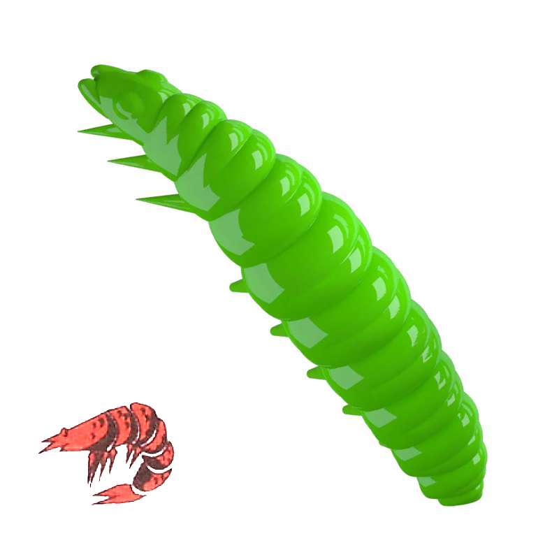 Libra Lures Larva 026 Hot Green Kryl 3.5cm -69937