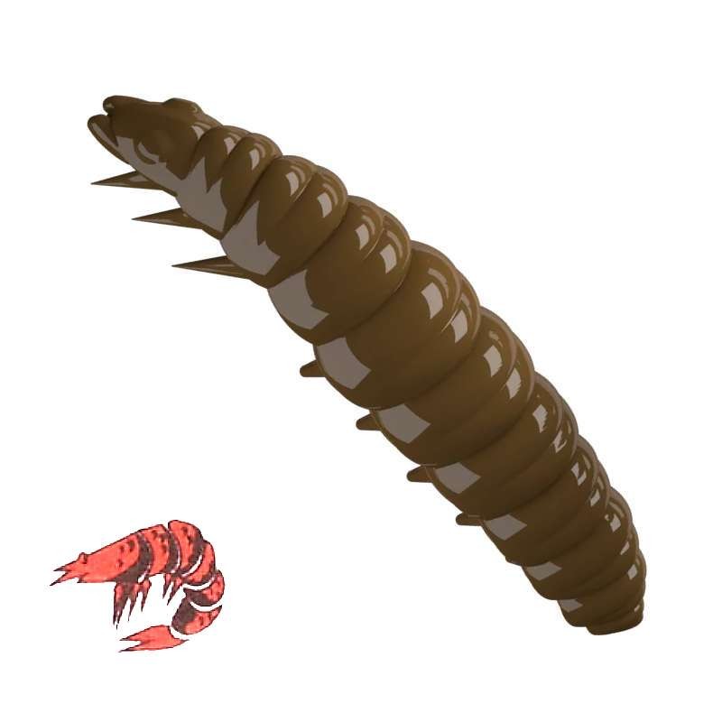 Libra Lures Larva 038 Brown Kryl 3.5cm -69891
