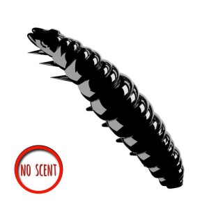 Libra Lures Larva 040 Black No Scent 3.5cm 