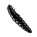 Libra Lures Larva 040 Black No Scent 3.5cm -69640