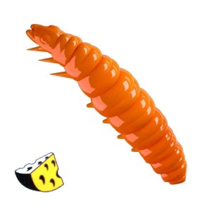 Libra Lures Larva 011 Hot Orange Ser 3.5cm 