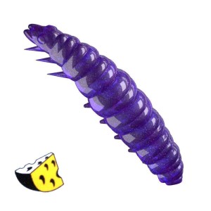 Libra Lures Larva 020 Purple Glitter Ser 3.5cm 