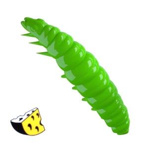 Libra Lures Larva 026 Hot Green Ser 3.5cm 