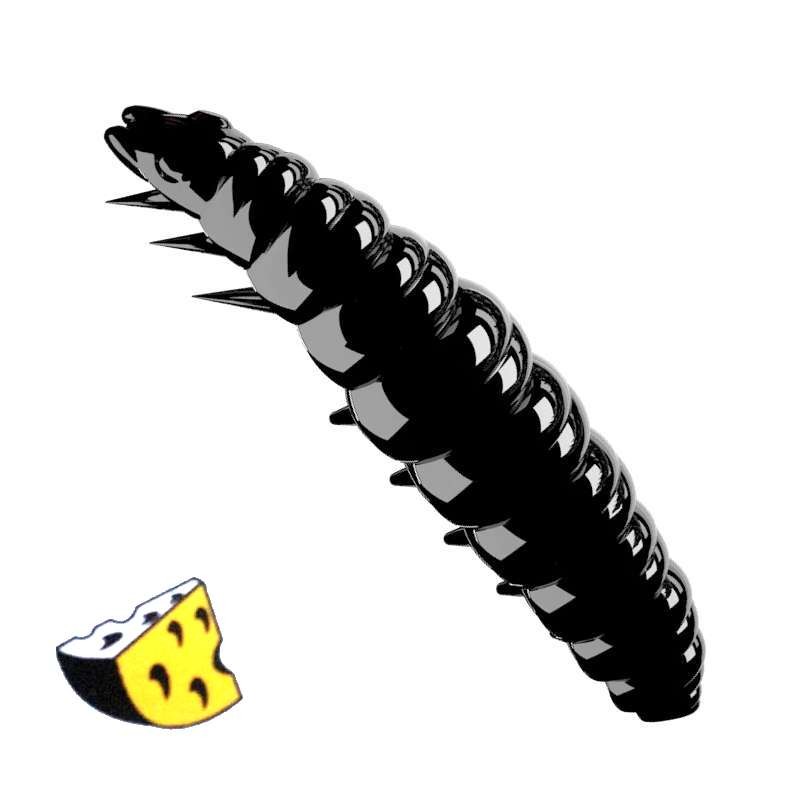 Libra Lures Larva 040 Black Ser 4.5cm -69951