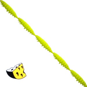 Libra Lures Larva Multi 006 Hot Yellow Ser 2.5cm