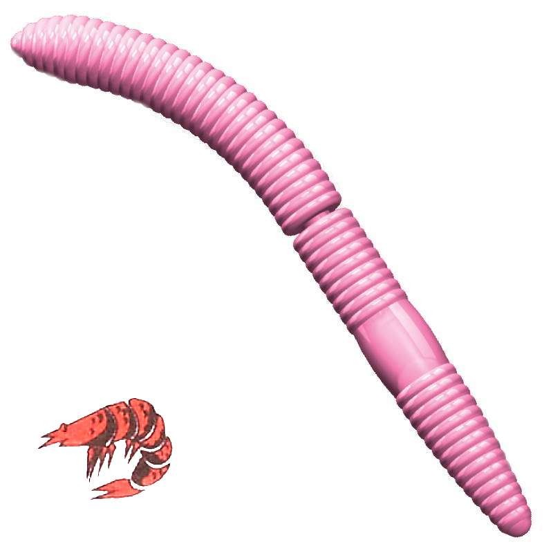 Libra Lures Fatty D'Worm 017 BubbleGum Kryl 6.5cm -70009
