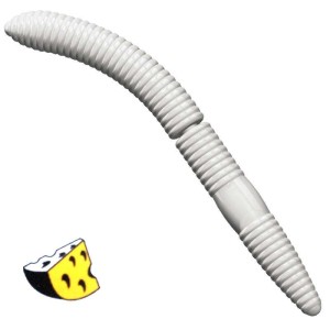 Libra Lures Fatty D'Worm 004 Silver Pearl Ser 6.5