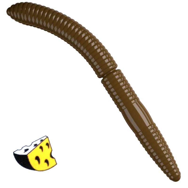 Libra Lures Fatty D'Worm 038 Brown Ser 6.5cm -69993