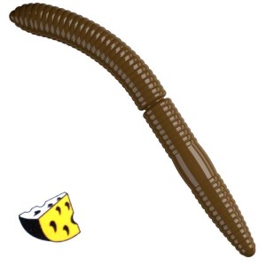 Libra Lures Fatty D'Worm 038 Brown Ser 6.5cm 