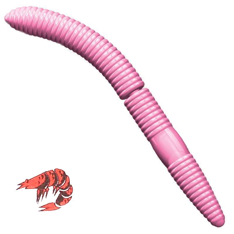 Libra Lures Fatty D'Worm 017 BubbleGum Kryl 7.5cm -70008