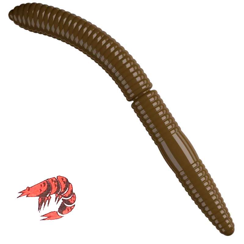 Libra Lures Fatty D'Worm 038 Brown Kryl 7.5cm -69994