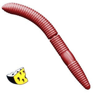 Libra Lures Fatty D'Worm 021 Red Ser 7.5cm 