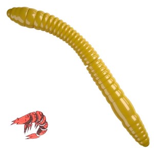 Libra Lures Fatty D'Worm Tourn. Yellow Kryl 5.5cm 