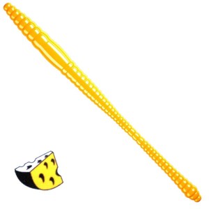 Libra Lures Dying Worm 007 Yellow Ser 7cm 