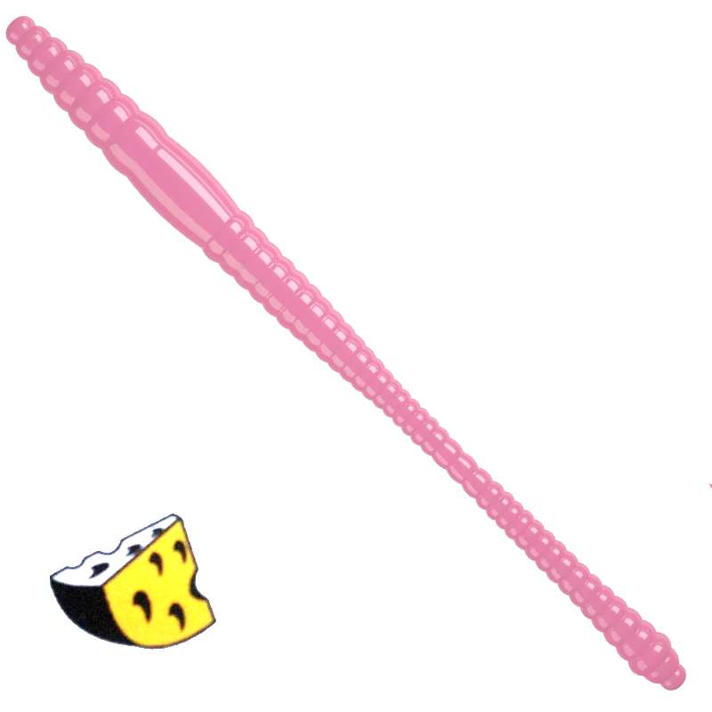 Libra Lures Dying Worm 017 Bubble Gum Ser 7cm -70042