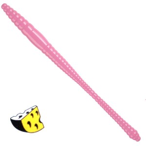 Libra Lures Dying Worm 017 Bubble Gum Ser 7cm 