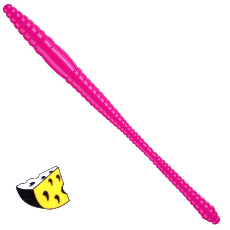 Libra Lures Dying Worm 019 Hot Pink Ser 7cm-70046