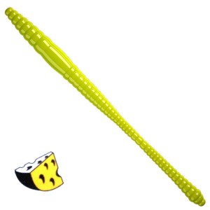 Libra Lures Dying Worm 027 Apple Green Ser 7cm 