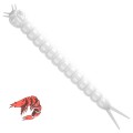 Libra Lures Slight Worm 001 White Kryl 3.8cm-70071