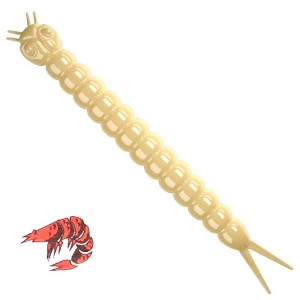 Libra Lures Slight Worm 005 Cheese Kryl 3.8cm