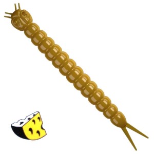 Libra Lures Slight Worm 036 Coffee Milk Ser 3.8cm