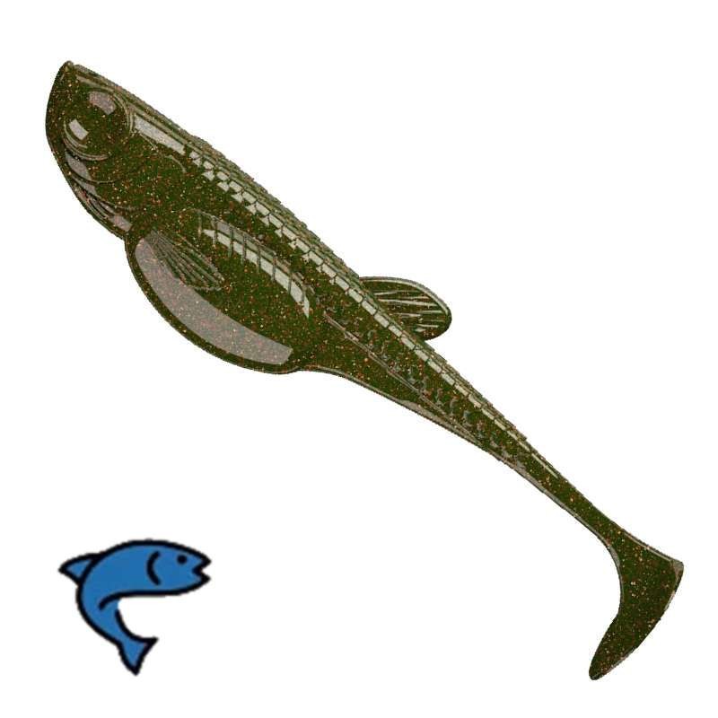 Libra Lures Embrion Shad Motoroil Green 10szt 5cm -70208