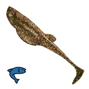 Libra Lures Embrion Shad Motoroil Brown 8sz 7.5cm 