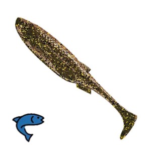 Libra Lures Kraken Shad 033 Motoroil Brown 7.5cm 