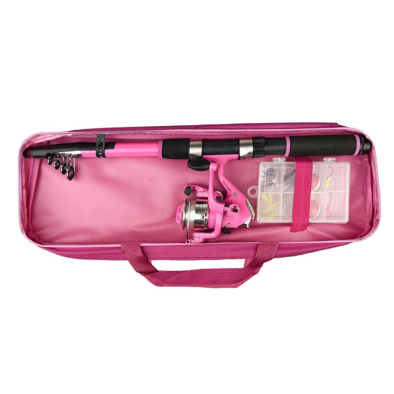York Zestaw wędkarski Combo Colour Pink-51702