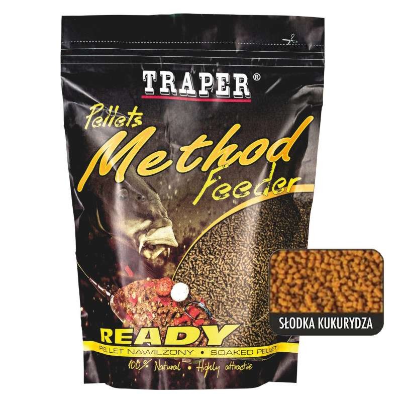 Traper Method Pellets Ready Słodka kukurydza 500g-70465