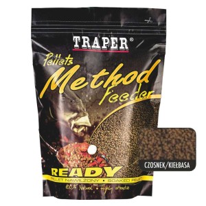 Traper Method Pellets Ready Czosnek/Kiełbasa 500g