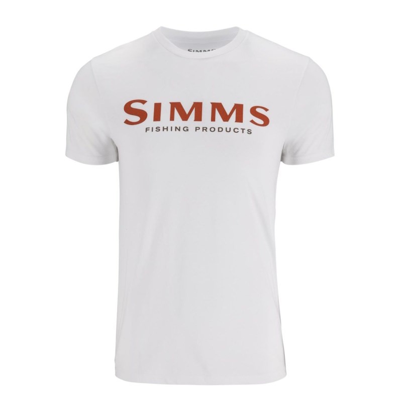 Simms Logo T-Shirt Pure White M-59010