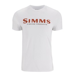 Simms Logo T-Shirt Pure White M