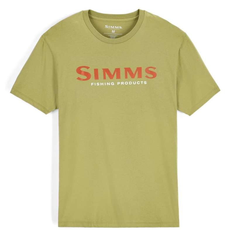 Simms Logo T-shirt Tent Green L-60879