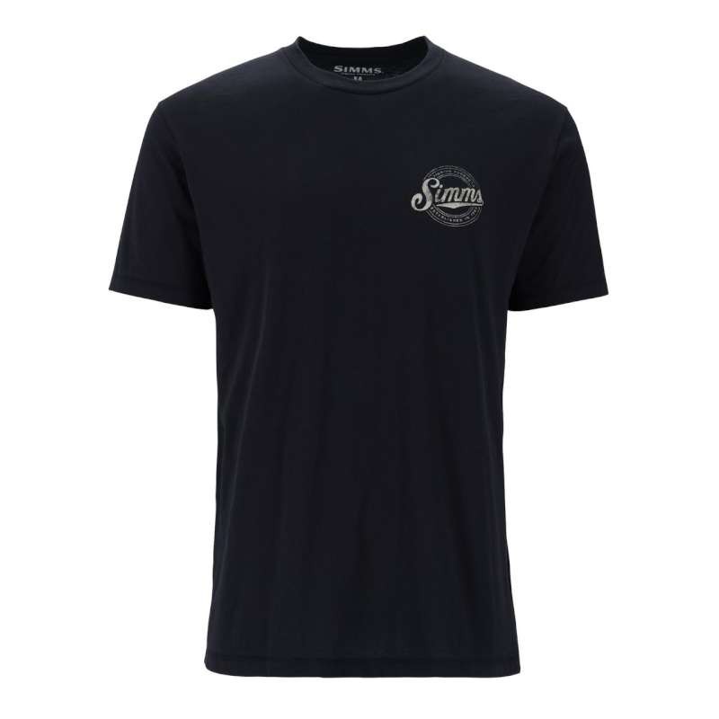 Simms Circle Lockup T-Shirt Black S-63829