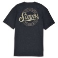 Simms Circle Lockup T-Shirt Charcoal Heather XL-68733