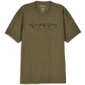 Simms Shroud Fill Logo T-Shirt Military Heather M-68755
