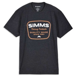 Simms Stamp Lock T-shirt Charcoal Heather S