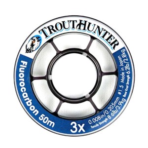 Trout Hunter Fluorocarbon Tippet 50m 3x 0.205mm 