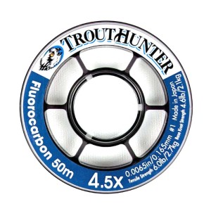Trout Hunter Fluorocarbon Tippet 50m 4.5x 0.0165mm