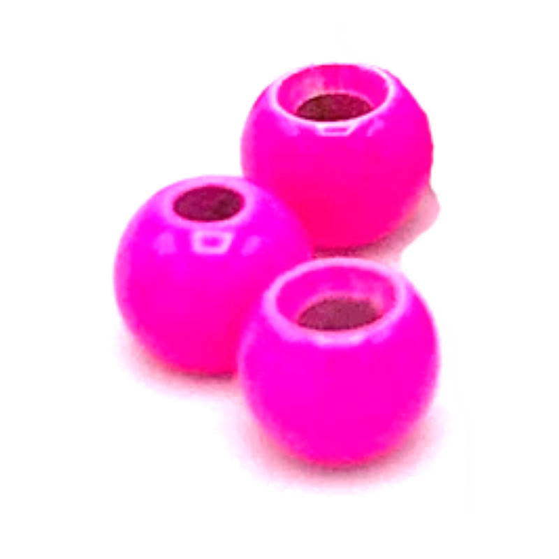 Hareline Tungsten Beads #138 Fluo Pink 5.5mm-24445